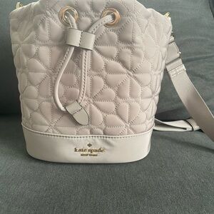 Kate Spade Cream Quilted Shoulder Bag
